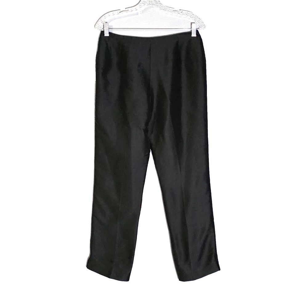 Lauren Ralph Lauren Womens 100 % Silk Trousers Black Sz 8